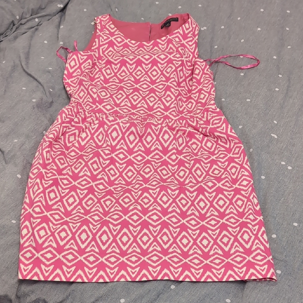 Brooks Brothers Pink and White Sleeveless Sundress